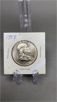 1958-D Franklin Silver Half Dollar