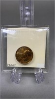 1954 Lincoln Wheat Proof Penny