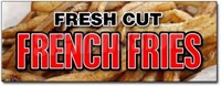 SignMission, 36", Fresh Cut French Fries