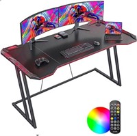 CubiCubi 55 Inch Ergonomic Gaming Desk, Z Shaped