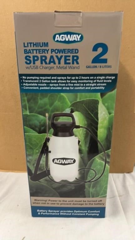 Case of 6 New Agway 2 Gallon Lithium Battery