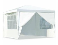 Costway 10 ft. x 10 ft. White Canopy Party Wedding