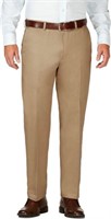 Haggar Men's 34x29 Expandable Waist Pant, British