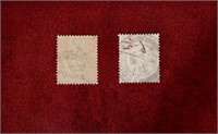 GREAT BRITAIN USED 4p KEVII STAMPS 2 SHADES