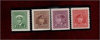 CANADA MINT SET KGVI PERF 9 1/2 WAR ISSUE COILS