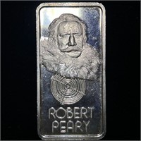 1974 Hamilton Mint Robert Peary Silver Art Bar