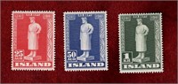 ICELAND 1941 MINT STAMPS SCOTT # 237-239