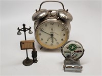 Antique Desk Calendars and Clock