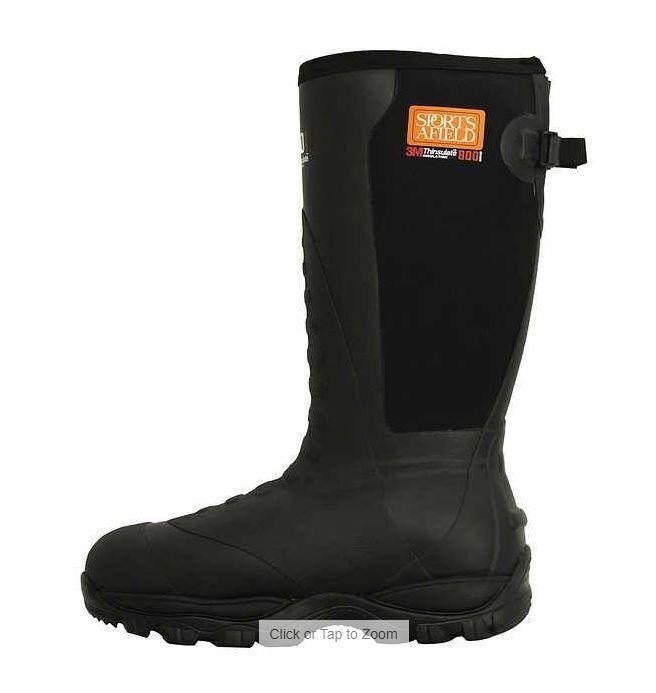 16-inch Waterproof Rubber Hunting Boot- Size 13