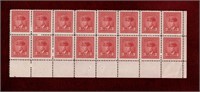 CANADA MNH BLK OF 16 KGVI WAR ISSUE 3 CENT