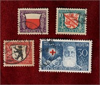 SWITZERLAND 1928 USED SEMI-POSTAL STAMP SET