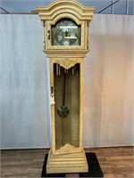 Faux Stone Neoclassical Grandfather Clock