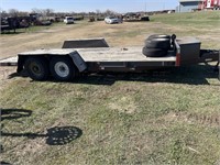 18' CAR TRAILER W/TIRES AND RIMS NO TITLE