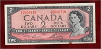 CANADA 1954 $2 BANKNOTE # BC-38d
