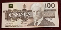 CANADA 1988 $100 BANKNOTE