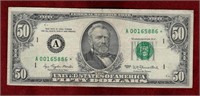 USA 1977 ASTERISK REPLACEMENT $50 BANKNOTE