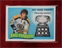 PHIL ESPOSTIO ART ROSS 71-72 OPC HOCKEY CARD