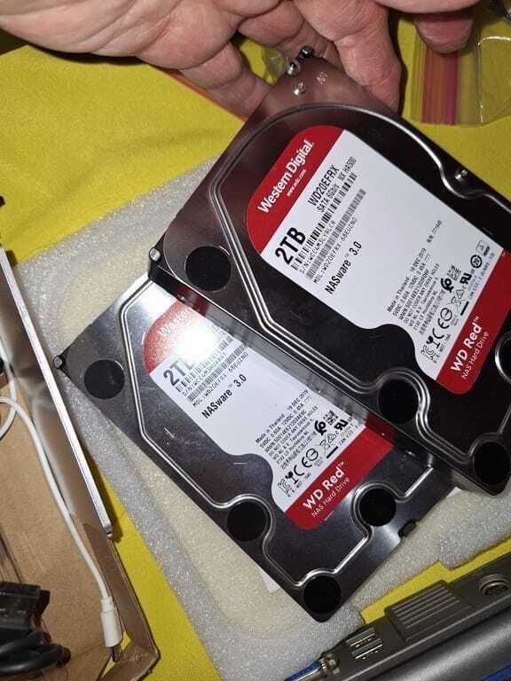 TWO NAS HARD DRIVES 2TB EACH