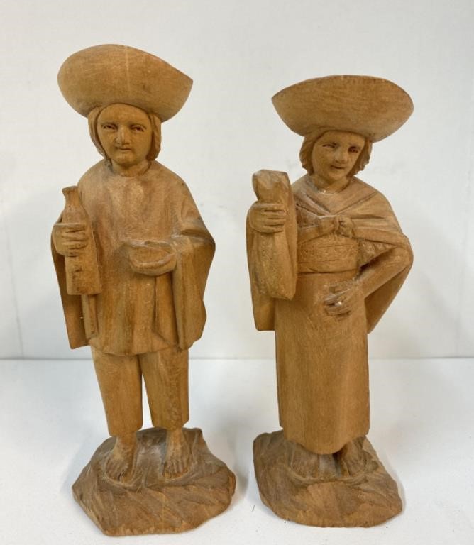 1952- Handcrafted wood Figurines