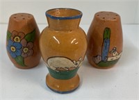 Salt and pepper pottery