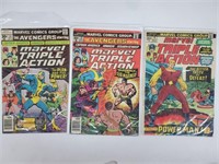 Marvel Triple Action #15, #32 and #34