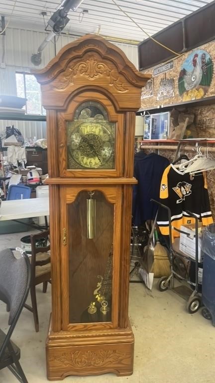 Grandfather Clock with weights