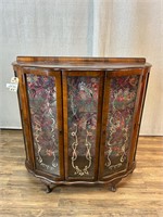 Vintage Art Nouveau Style Curio Cabinet