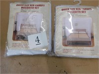 2-QUEEN SIZE BED CANOPY MOSQUITO NETS