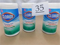 3-CLOROX DISINFECTING WIPES 75 CT