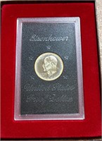 Toned 1974 Silver Proof Ike in Brown Box