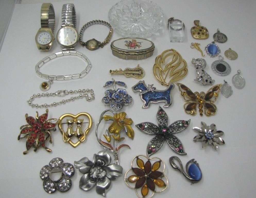 ASSTD. BROOCHES, PENDANTS & ACCESSORIES