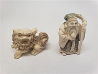 Two Hand Carved Figurines