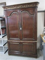 WALNUT 2PC TV ARMOIRE