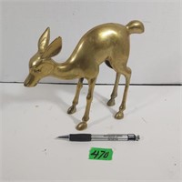 Brass Deer (8" Long 7" high)
