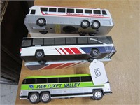 3 COLLECTIBLE TOY BUSES