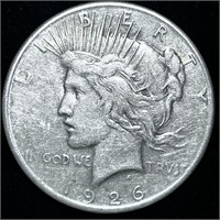 1926-S 90% SILVER PEACE DOLLAR COIN