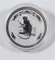 2004  $1 Australia  1oz silver  Yr of the Monkey