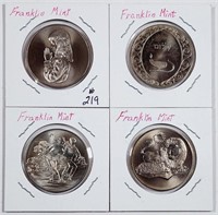 Lot of 4  Franklin Mint medals