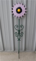 Iron Flower Yard Art - Lavender