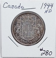 1944 ND  Canada  50 Cents   VF