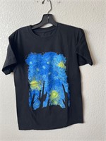 Starry Desert Night Art Graphic Shirt