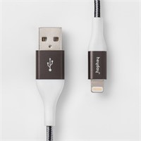 4' Lightning to USB-a Braided Cable - Heyday™ Blac