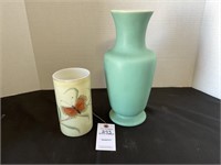 Vintage Coors Green Vase