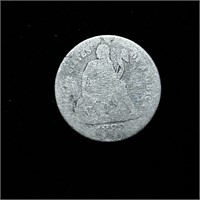 1882 SEATED LIBERTY 90% SILVER DIME