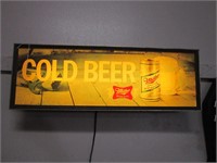 MILLER LIGHTED BAR LIGHT ADVERTISEMENT