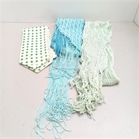 Three vintage scarves