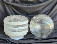 Classic Light Fixture Glass Globes (2)