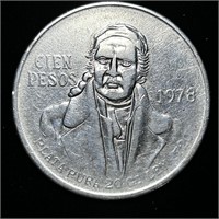 1978 MEXICAN CIEN PESOS SILVER COIN