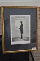 John Calhoun, framed lithograph silhouette
