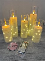 Light up flickering LED candles